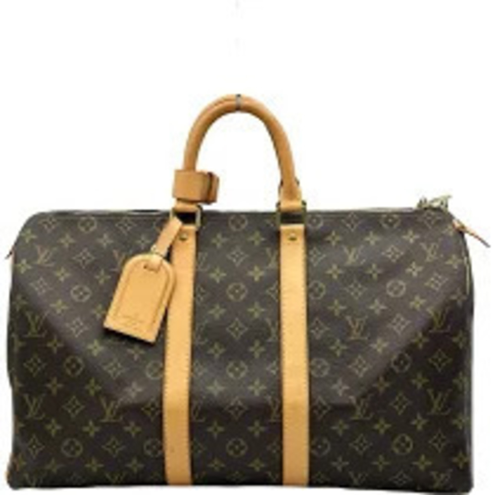 Louis Vuitton Keepall Brown Monogram Canvas Boston Bag